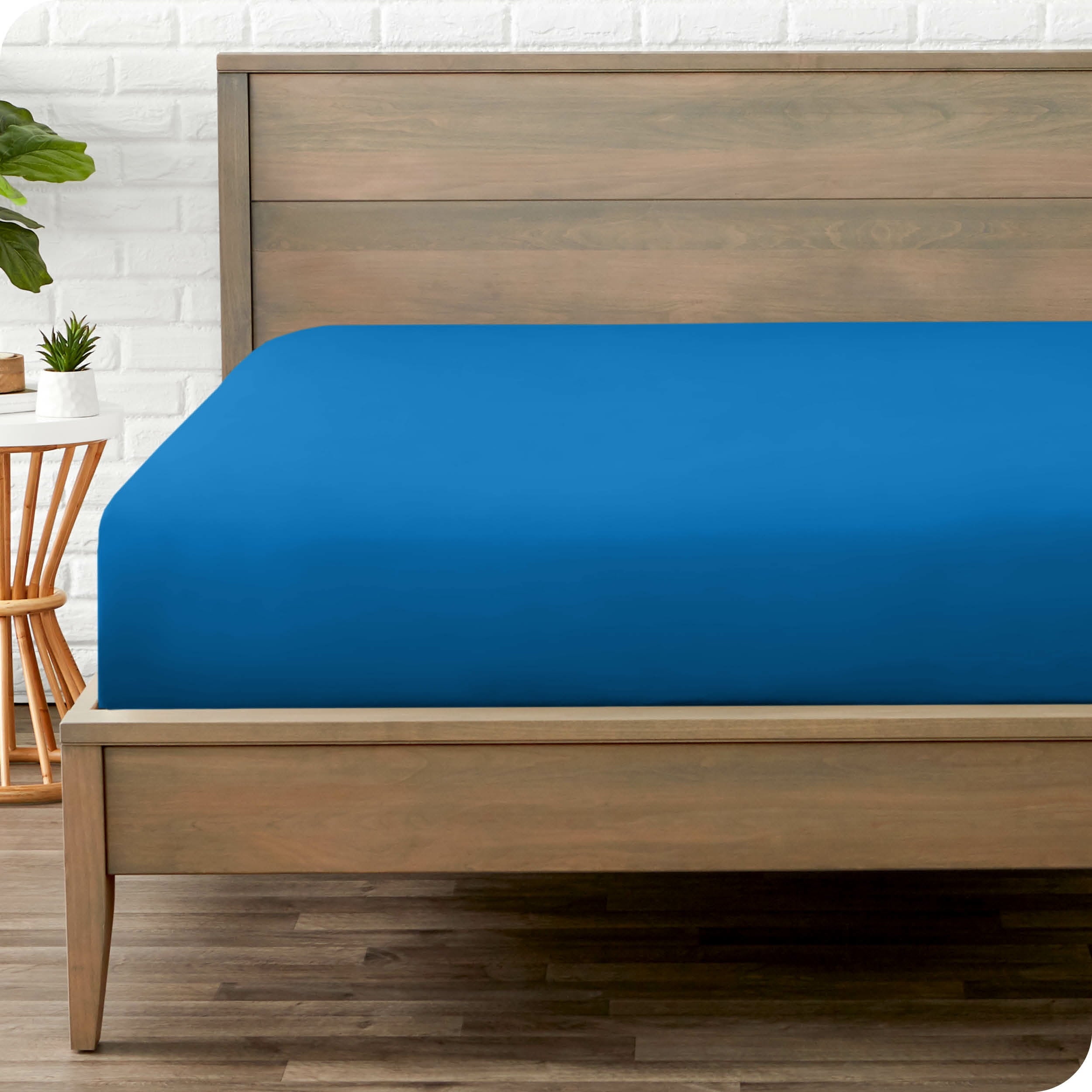 Bare Home Luxury 1800 Collection Fitted Sheet, Ultra-Soft, Deep Pocket, Queen, Gray