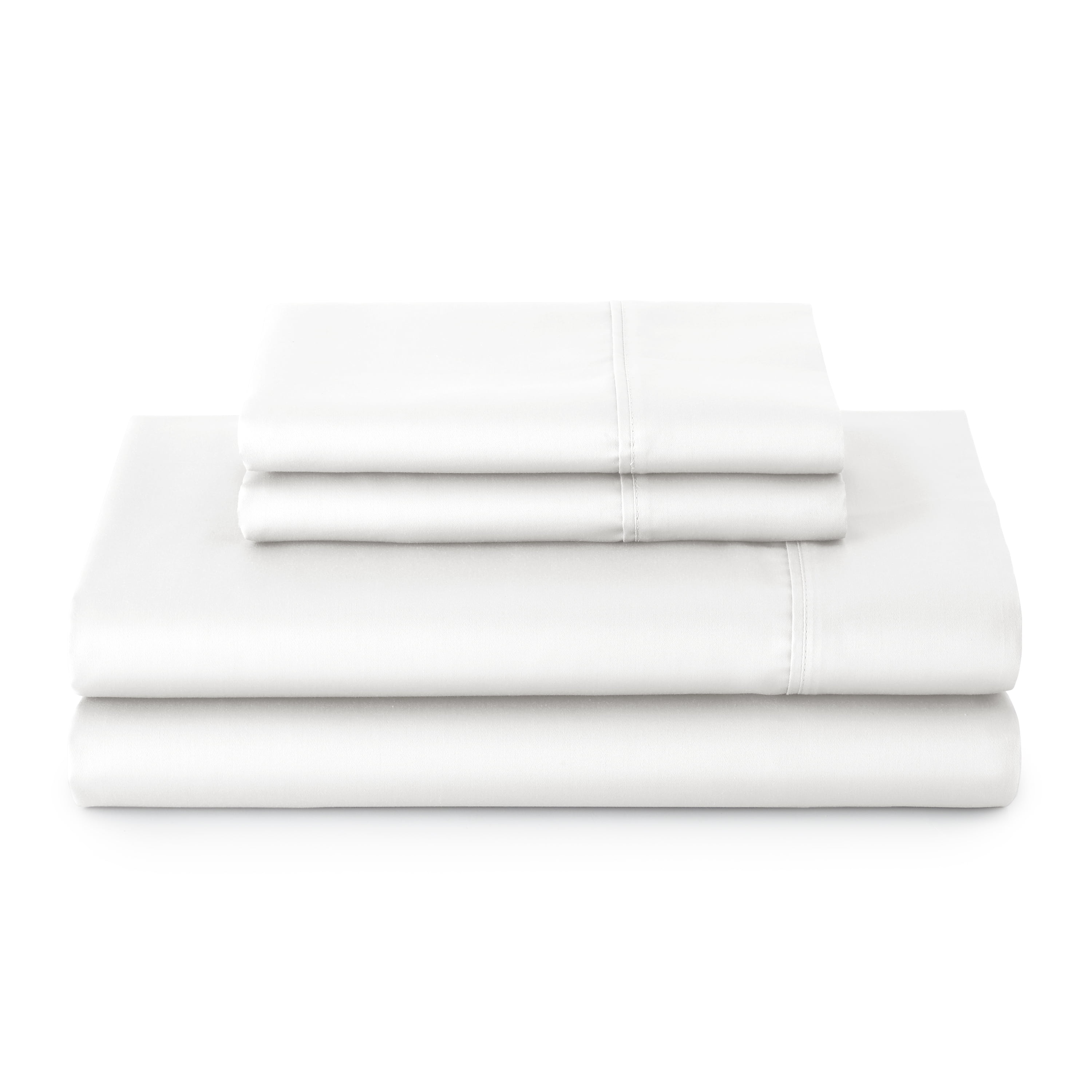 Better Homes & Gardens 4-Piece 300 Thread Count Sateen King Sheet Set, Floral Almond Biscuit